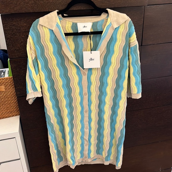 Yllw Dresses Yllw Yellow The Label Felix Knit Dress Size Sm Never